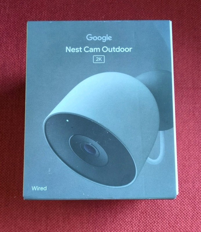 Google Nest Cam Outdoor 2K Wired HDR Wi-Fi Outdoor Color Camera Hazel – SEALED