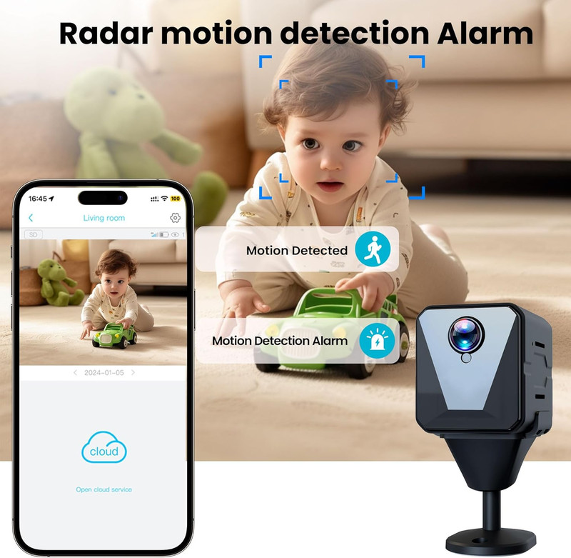 No Wifi Security Camera-2K Cellular Security Camera-Car Security Camera with Sim gallery