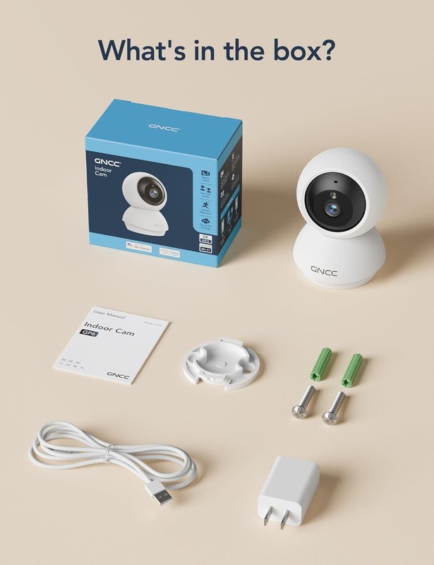 Compact 2K WiFi Camera with Night Vision & Smart Motion Alerts for Home Safety gallery