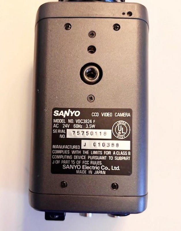 7x Sanyo VDC3824 F CCD Video Camera, C-Mount, 24VAC, 60Hz, 3.5W gallery