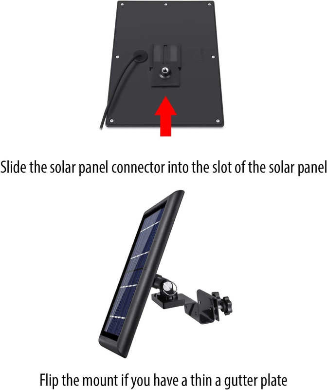 Gutter Mount Compatible with Ring, Arlo, Blink, Reolink Cams & Compatible Solar gallery