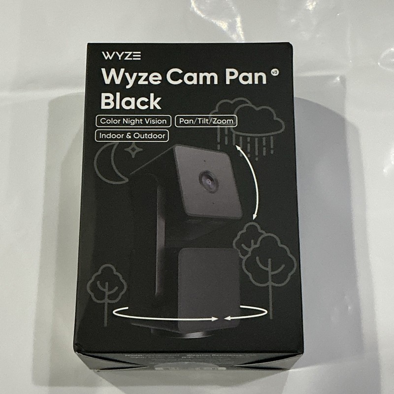 Wyze Cam Pan V3 1080p Indoor/Outdoor Wi-Fi Pan Tilt Zoom Smart Camera NEW BLACK