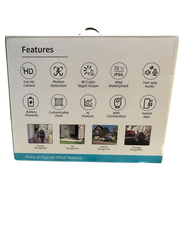 Set of 2 HD Wireless 2Way Audio Security Camera Indoor/Outdoor Smart Battery Cam gallery