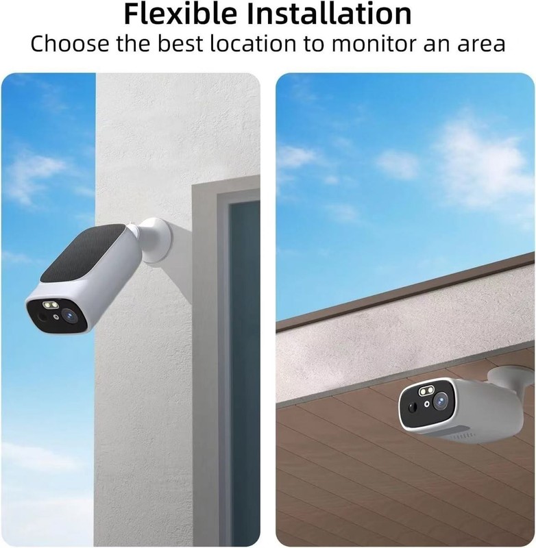 4Pack Home Security Solar Camera ,Double Solar Panels,2K Full Color Night Vision gallery