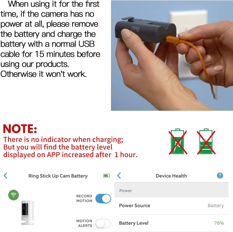 Power Adapter for Stick up Cam Battery(3Rd Gen), with 30Ft/9M Weatherproof Outdo gallery