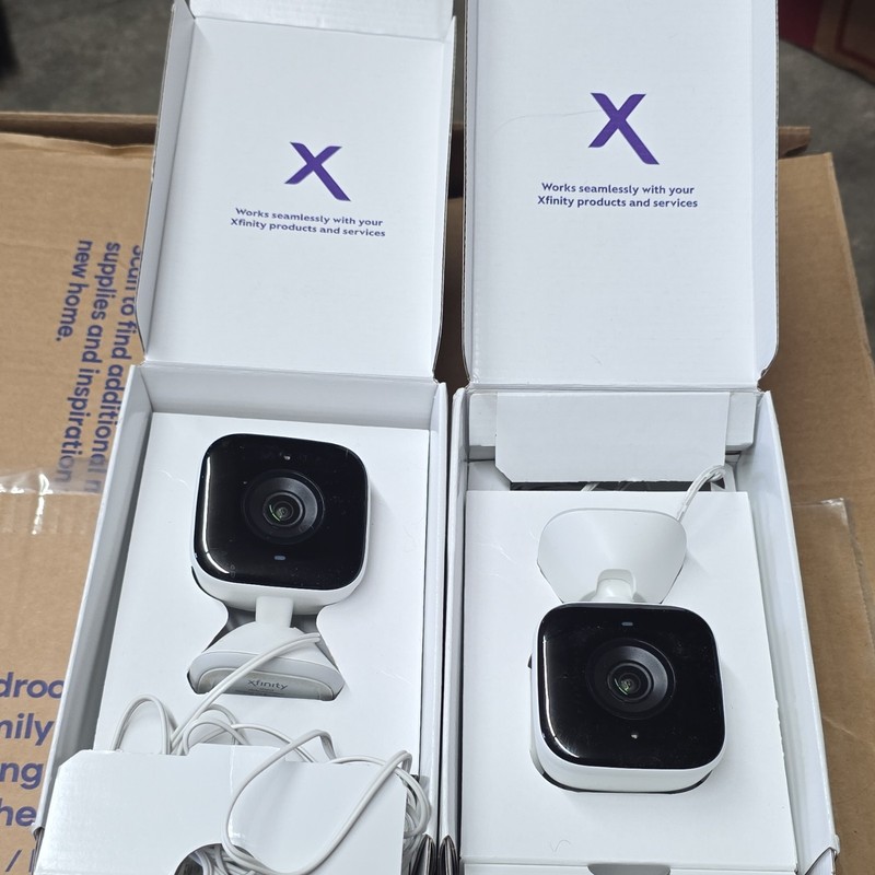 Xfinity Indoor Camera Wired IP/Network Color Surveillance 2-Pack White/Black gallery