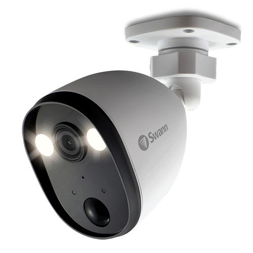 Swann SpotCam 1080P Powered Wi-Fi Security Camera with Sensor Spotlight, Home