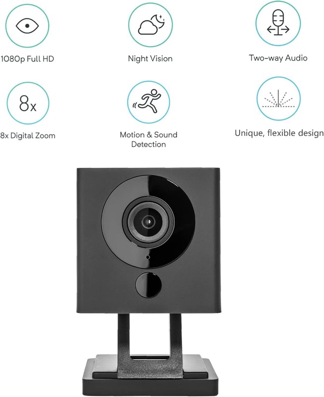 Wyze Cam V2 1080P Indoor WiFI Smart Home Camera Black with 32GB microSDHC Card gallery