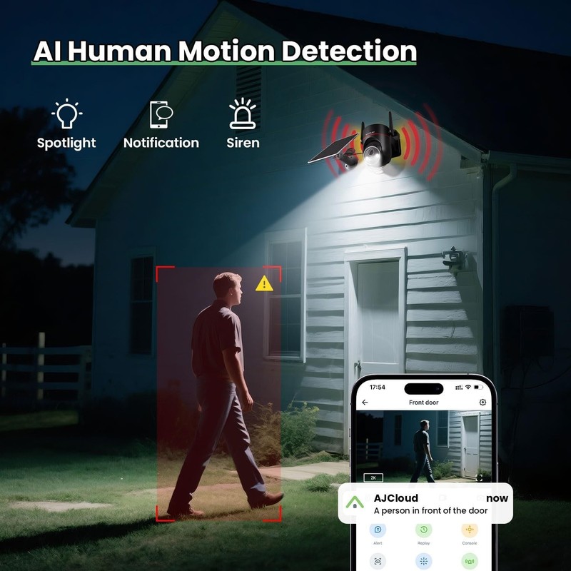 4G LTE Cellular Camera No WiFi Solar Powered Camera 2K Color Night Vision gallery