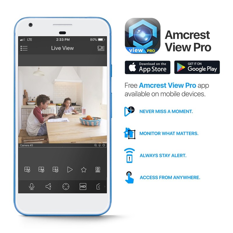 4MP ProHD Indoor WiFi, IP with Pan/Tilt, -Way Audio, Night Vision, Remote Vie... gallery