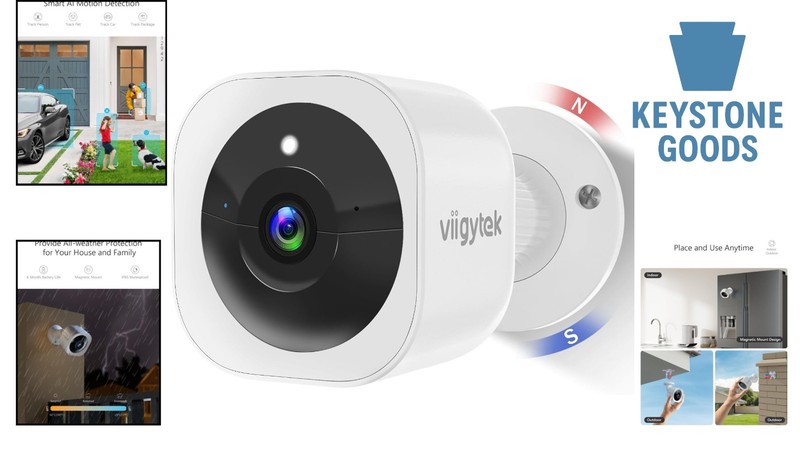 2K Wireless Outdoor Security Camera with Color Night Vision & 2-Way Audio gallery