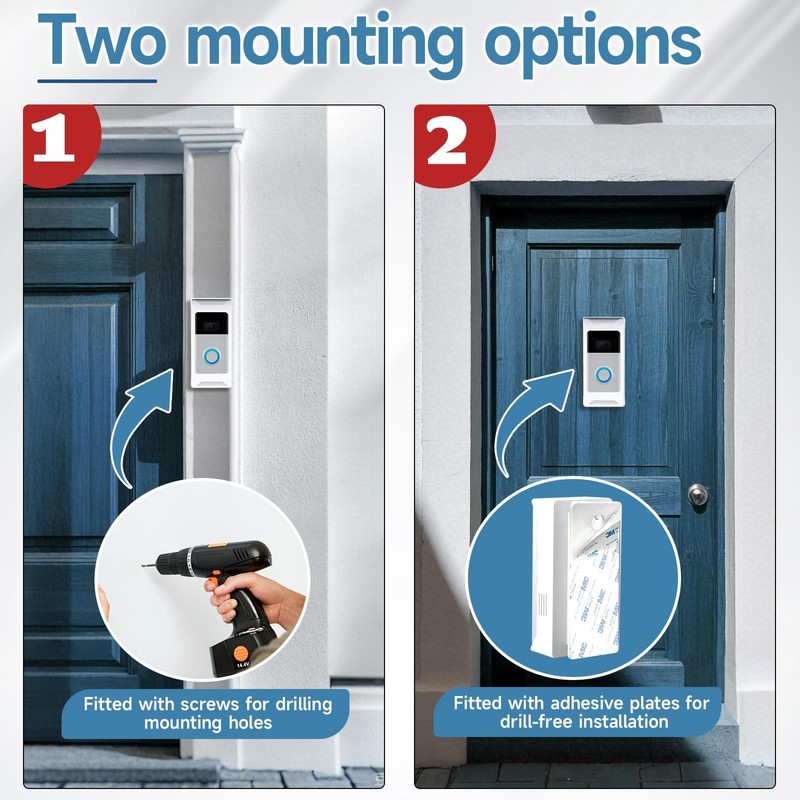 Anti-Theft Video Doorbell Mount Compatible with Ring/Blink Wireless Camera Do... gallery
