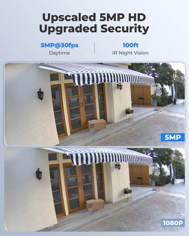 Reolink Refurbished 510A 5MP PoE Security Camera Night Vision Audio Recording gallery