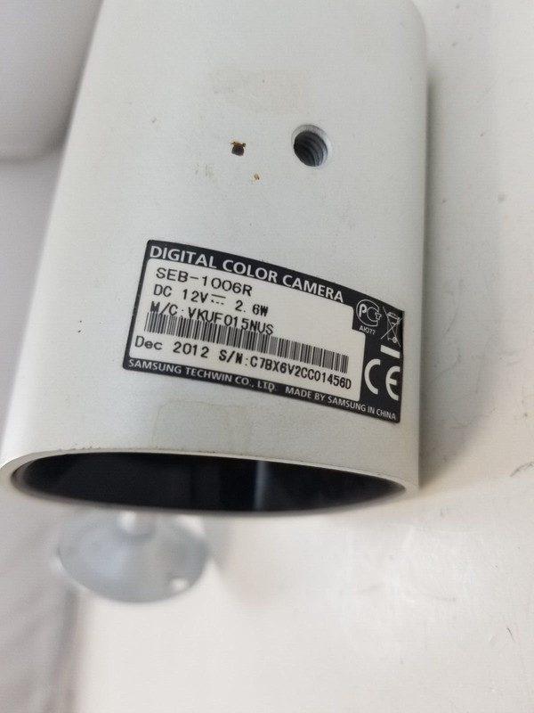 Samsung Security Cameras SEB-1006R White Bullet Digital Color TESTED FS gallery