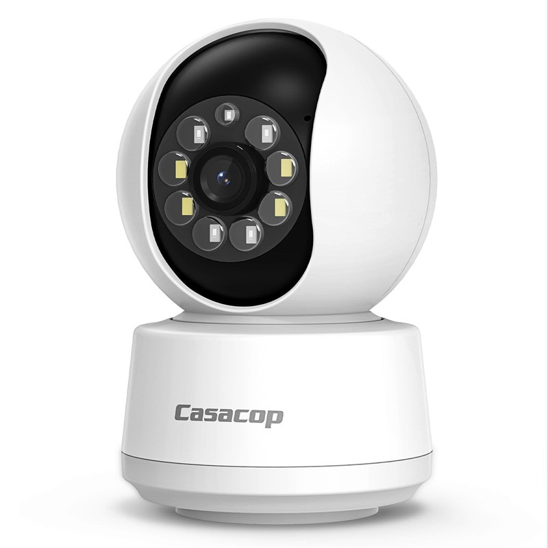 Smart Security Camera, 1080p Home Security Camera, Pan & Tilt 2.4Ghz Indoor I…