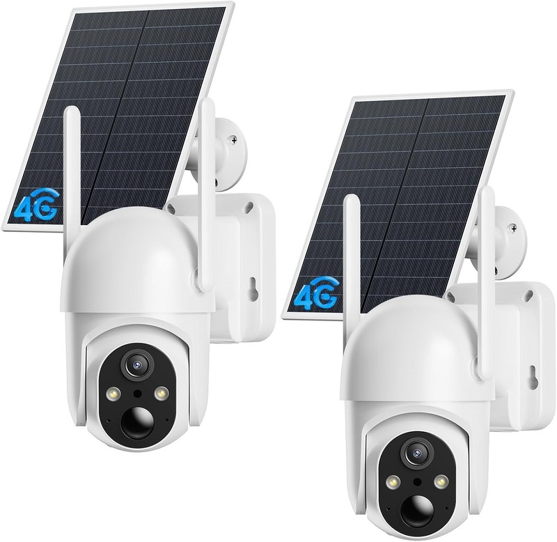 Outdoor Farm Security Cameras, 2K Night Vision - 2 Pack gallery