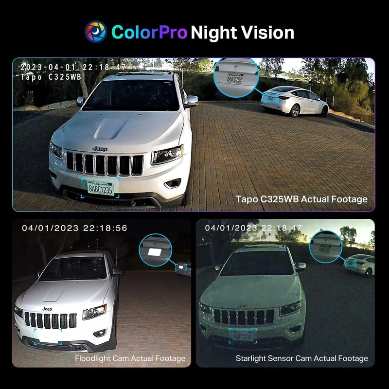 Tapo ColorPro C325WB Wi-Fi Outdoor Camera White 2K QHD Daylight Clarity at Night gallery