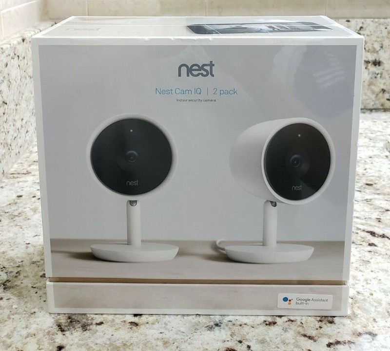 NEST Cam IQ Indoor Smart Security Camera (2-Pack) Model NC3200US – Sealed NEW