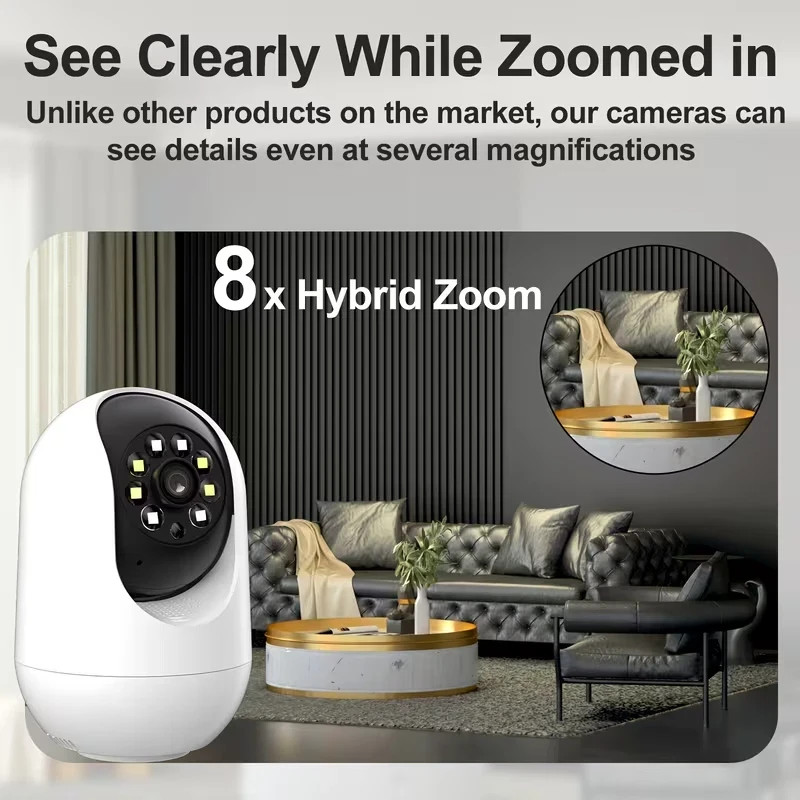 Tracking Wireless Security Camera] 1296 HD, 2.4G 5G WiFi, Color Night Vision gallery
