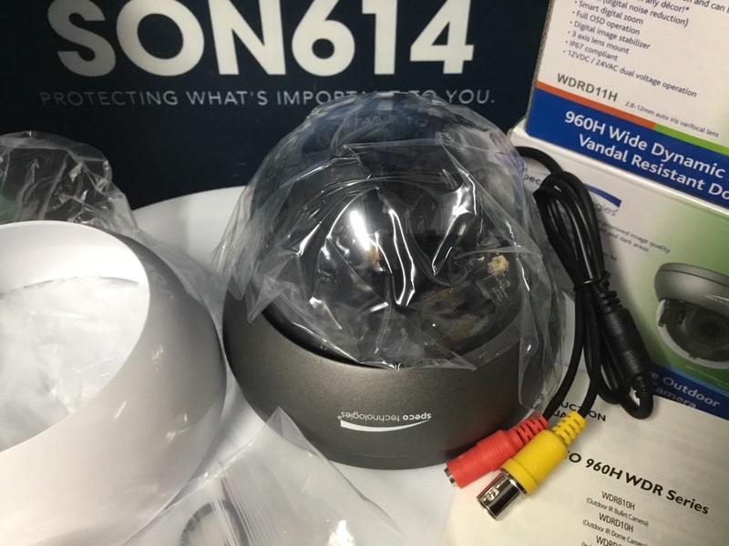 Lot 4 SPECO WDRD11H CCTV Color Cameras W/ 700TVL 2.8-12mm T-WDR VandalProof NEW! gallery