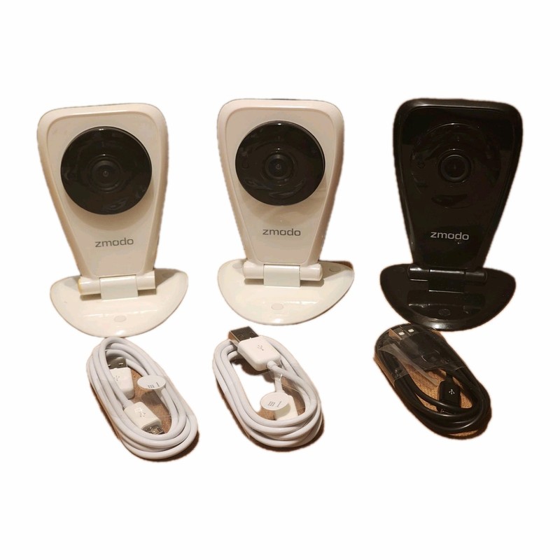 3pk Zmodo EZCam Wireless Camera ZH-IXU1F-W & ZH-IXU2D-W Night Vision w/USB Cable
