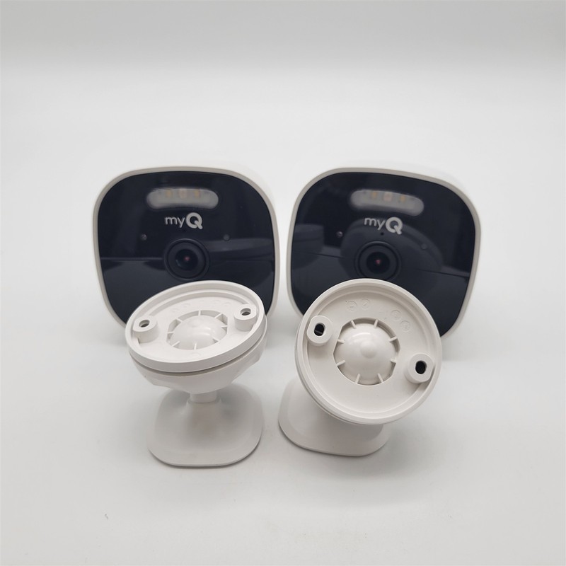 Chamberlain myQ Outdoor Battery Camera | 2K, Color Night Vision, White, 2 Pack