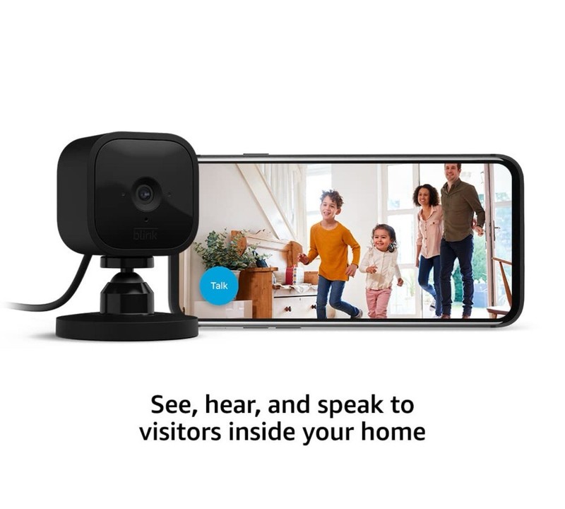 1080p Wi-Fi Indoor Wired Security Camera Black Motion Detection With Your Phone gallery
