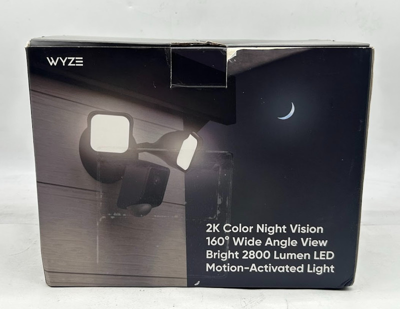Wyze Wired Outdoor Wi-Fi Floodlight v2 Motion Activated LEDs, Black gallery
