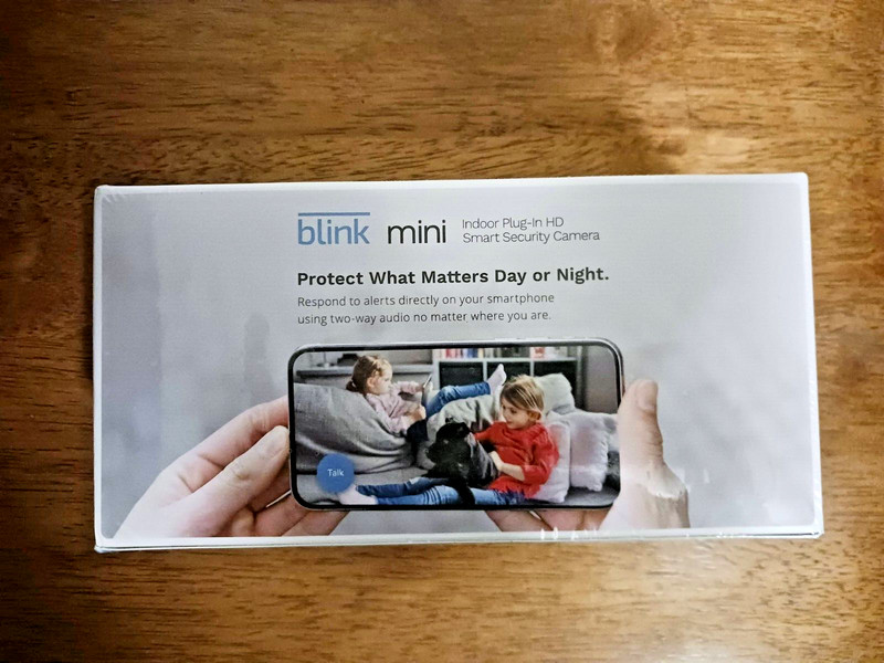 Blink Mini Indoor 1080p Wi-Fi Home Security Camera 2-Pack White Two Way Audio HD gallery