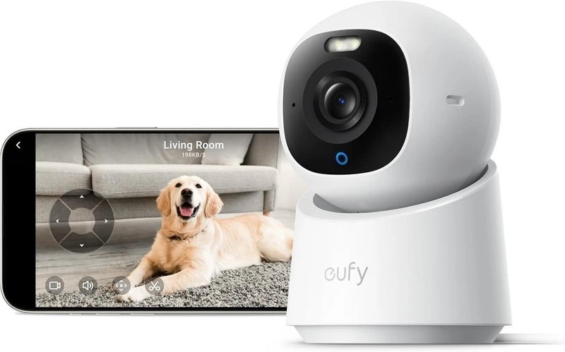 eufy Indoor Cam E30, Latest Generation, 4K UHD Security Camera, White