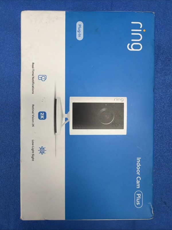 Ring Indoor Cam Plus Plug-In 2K WiFi Security Camera Motion Detection White New gallery