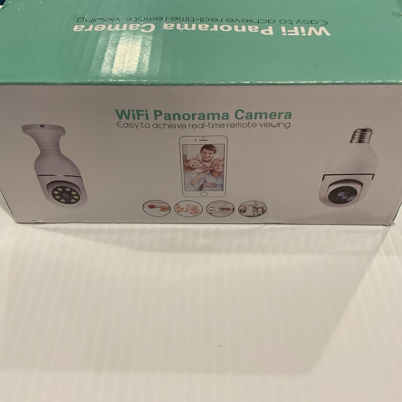 Panoramic Wi-Fi IP/Network Indoor Camera, Remote Viewing, White, Plug-In