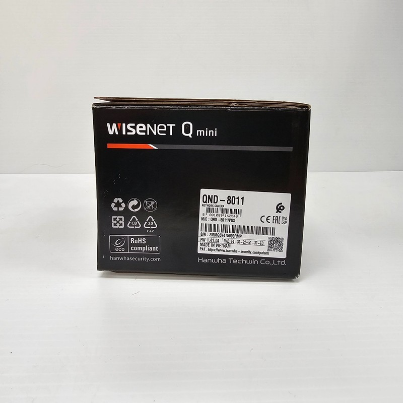 Wisenet Q Mini 5MP 2.8mm Fixed Compact Network Dome Camera QND-8011 gallery