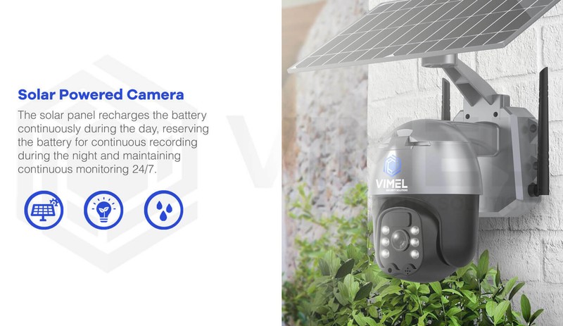 4G Solar Security Camera Real Time 4G 128GB Outdoor Night UHD 2K Solar Battery gallery