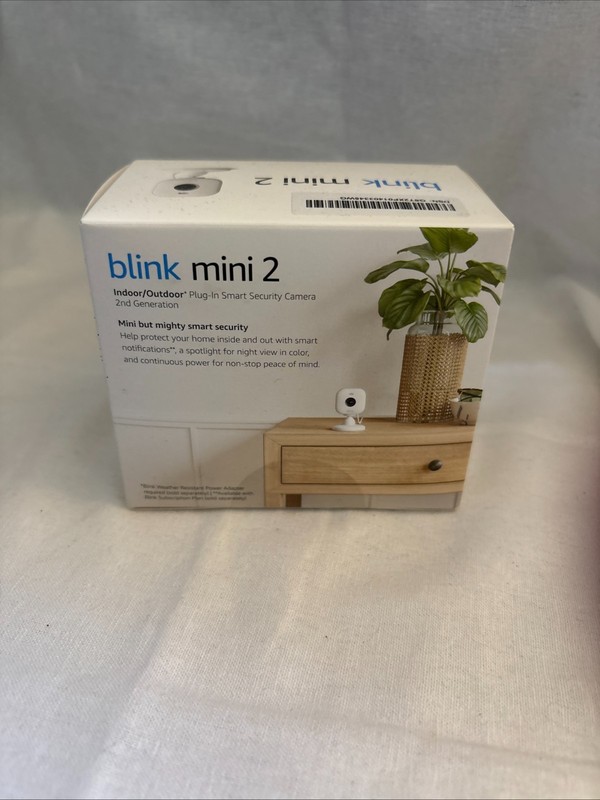 Blink mini 2 Indoor/Outdoor Plug In Smart Camera 2nd Generation NEW in Box