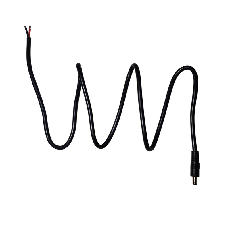 SHANFEILU DC Power Pigtails Cable 5.5mm x 2.5mm 100 centimeters, Black gallery