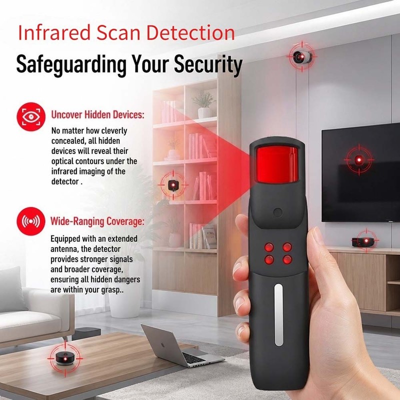 All-in-one Anti Spy Detector Infrared Scanner Detect Cameras GPS Trackers & Bugs gallery