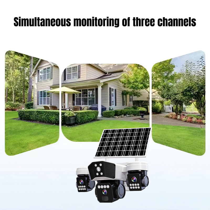 Solar Security WIFI Camera Outdoor Motion Tracking Night Vision Surveillance LOT gallery
