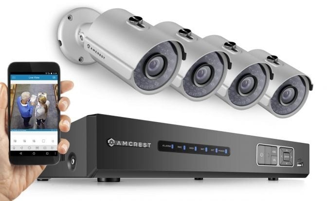 Amcrest HD 1.3-Megapixel 8Ch Network POE Video Security System (AMNV13M8-4B-S)
