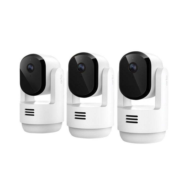 Arlo Essential Pan Tilt Indoor 2K Camera with Motion Detection and Alert 3-pack!