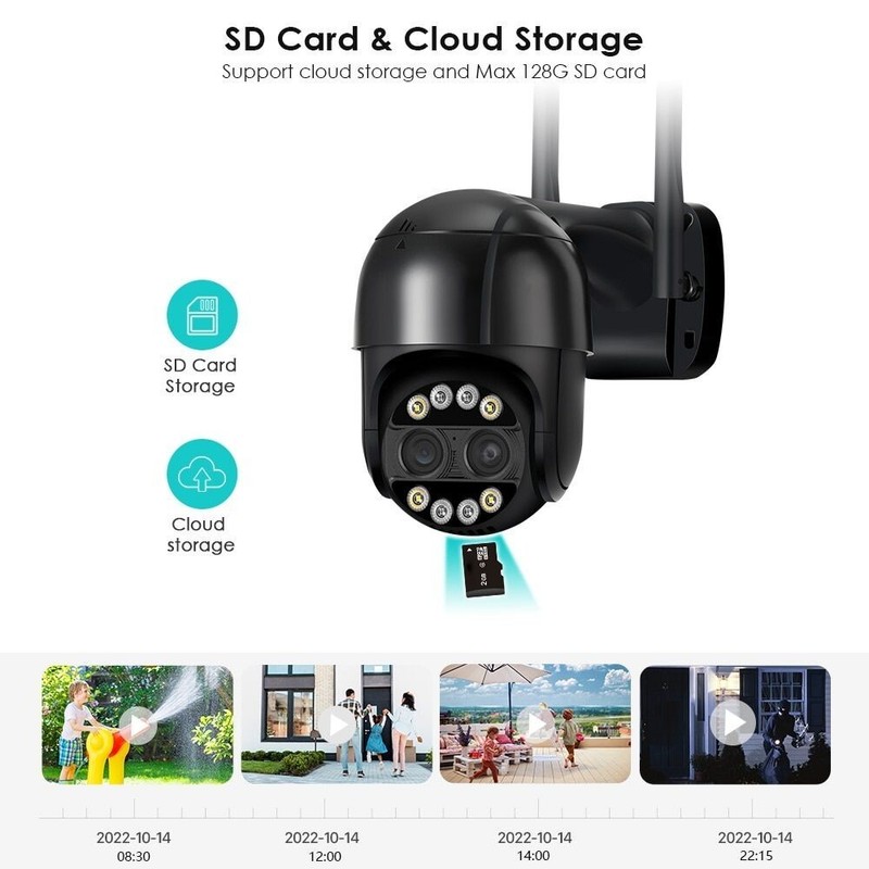 4K PTZ IP Camera Dual Lens WiFi Outdoor Security Cam CCTV Surveillance SmartCam gallery