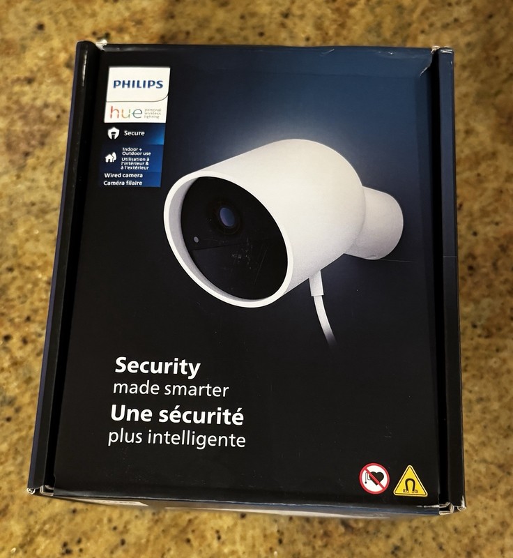 Philips Hue Secure Wired Smart Home Security Camera – White Brand New