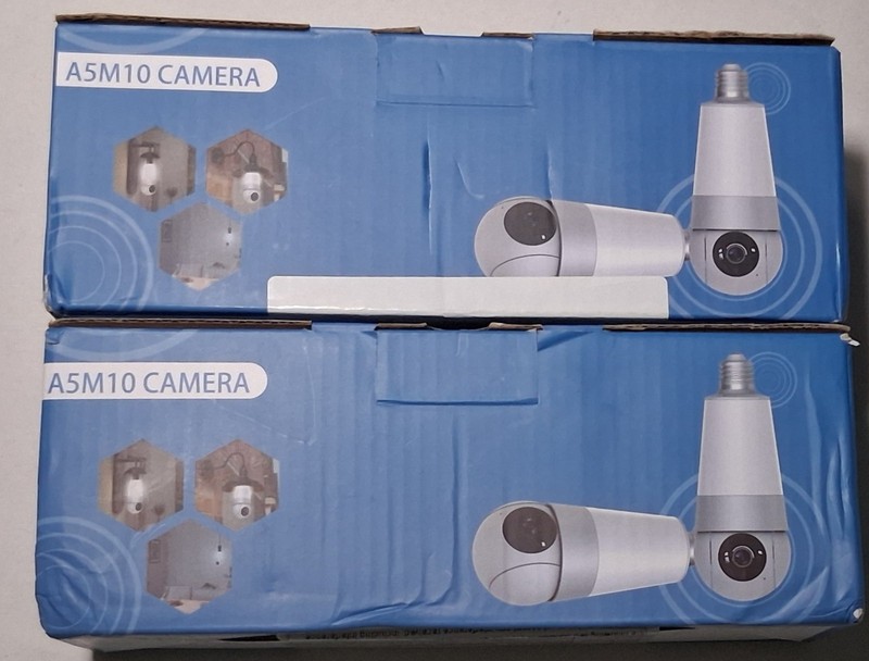 A5M10 Wifi Camera w/ Light Socket Connection, 2 CT