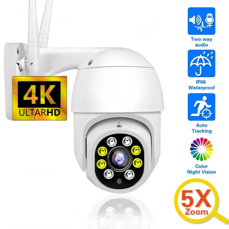 Wifi 8MP (4K) IPC360 Home Auto Tracking Motion Detection Security Mini Ptz.