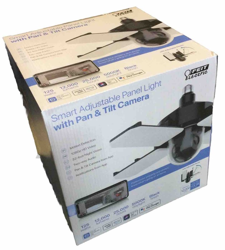 Feit Electric Smart Adjustable LED Panel Light with Pan & Tilt Camera (K8)
