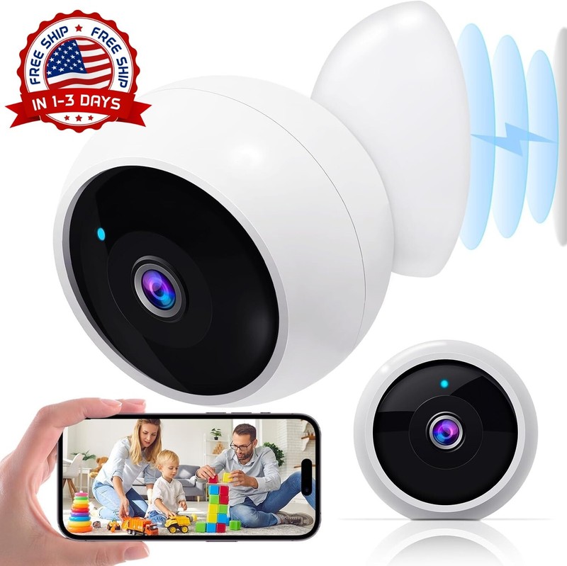 Camara Wifi De Seguridad Para Casas IP Interior Exterior Vigilancia Inalambrica.