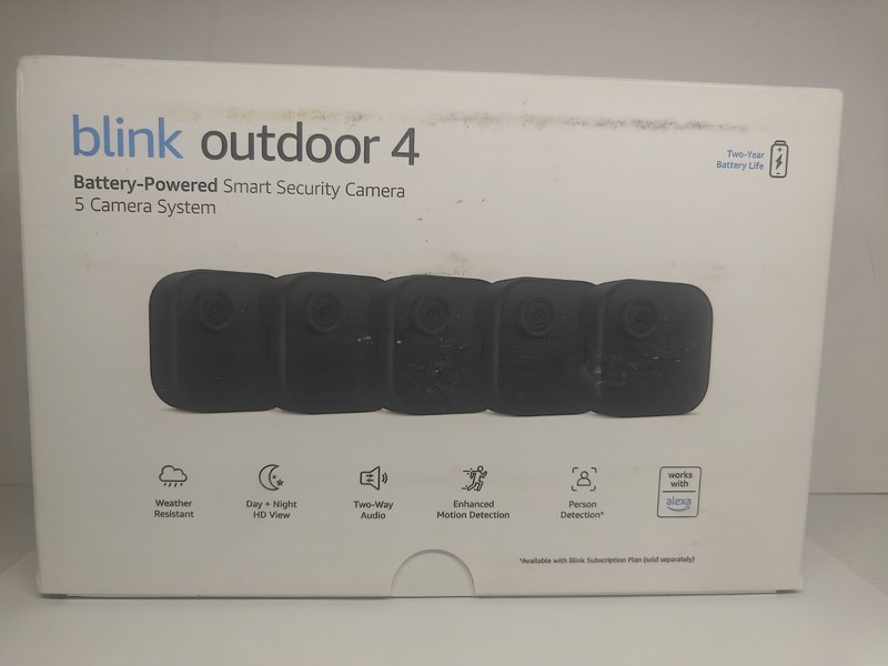 5 PACK Blink Outdoor 4 (4th Gen) Battery Powered Camera (BOB1N4LM4J)Module Incld gallery