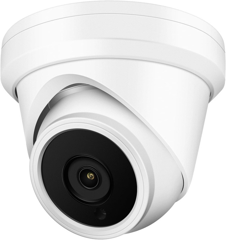 4MP Poe IP Turret Dome Camera, 2.8Mm Wide Angle, H.265, CCTV Security Camera Out