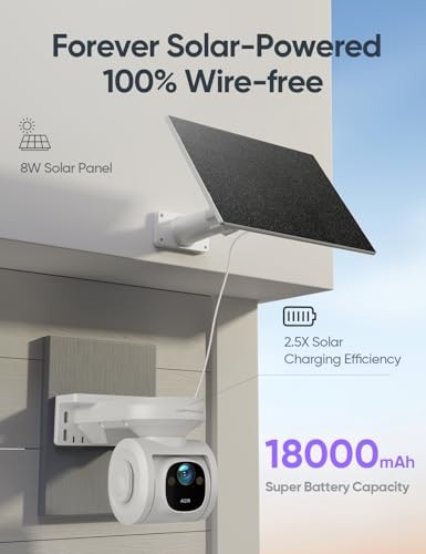 4G LTE Cellular Security Camera Outdoor 2.5K QHD, No WiFi 24/7 Off-white gallery