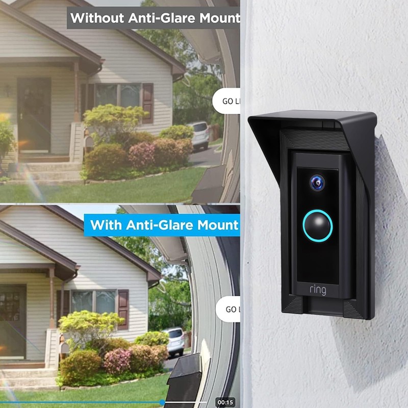 Doorbell Rain Anti-Glare Cover Compatible with Ring Video Doorbell Pro/Pro 2/... gallery